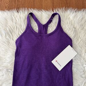 Lululemon Ebb to Street Tank Top Womens Size 4 Light B/C Cup College Purple Yoga